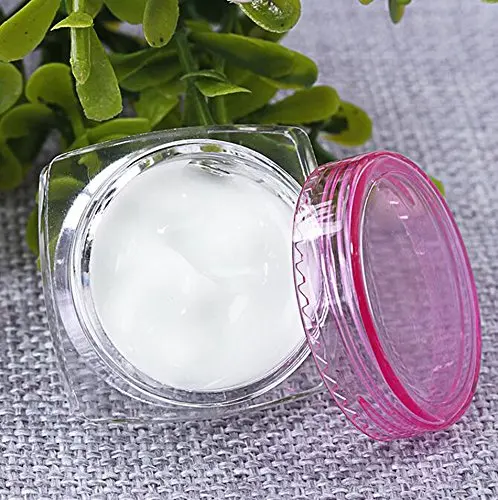 100Pcs 3g 5g Plastic Empty Cosmetic Sample Jar Pot Vials Square Bottom Makeup Container For Face Cream Lip Balm Nail Art Storage