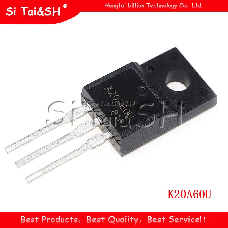 5PCS K20A60U K20A60T  TO-220F  Commonly used liquid crystal power MOS FET