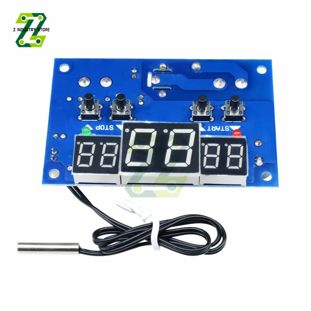 W1401 24V Temperature Controller Detect With Sensor Three Window Synchronous LED Display Intelligent Digital Thermostat Module