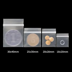 Tetp 100 قطعة 20 سلك أكياس بلاستيكية صغيرة شفافة زيبلوك مجوهرات صغيرة لوازم تخزين التبعيات بالتجزئة قابلة لإعادة الإغلاق سميكة أفضل 12 عبوة ماريجوانا مبيعا - رقم 12