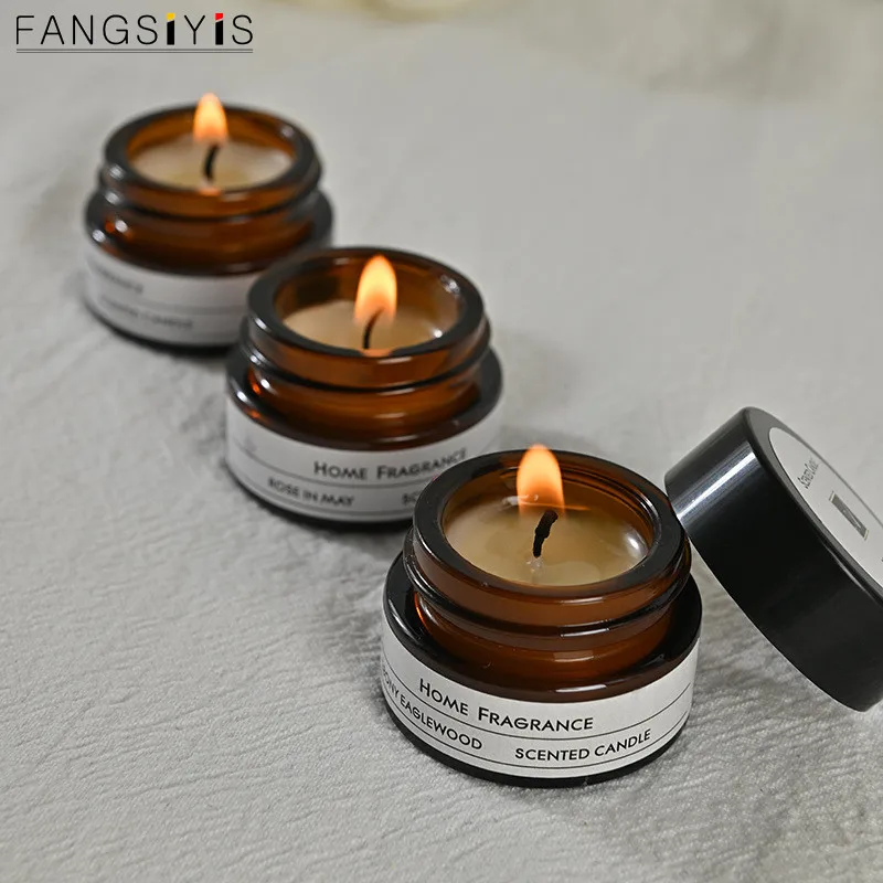 Natural Plant 5g/10g Aromatherapy Candle Glass Holders Birthday Candle Scented Candle Making Home hotel Wedding Decoration