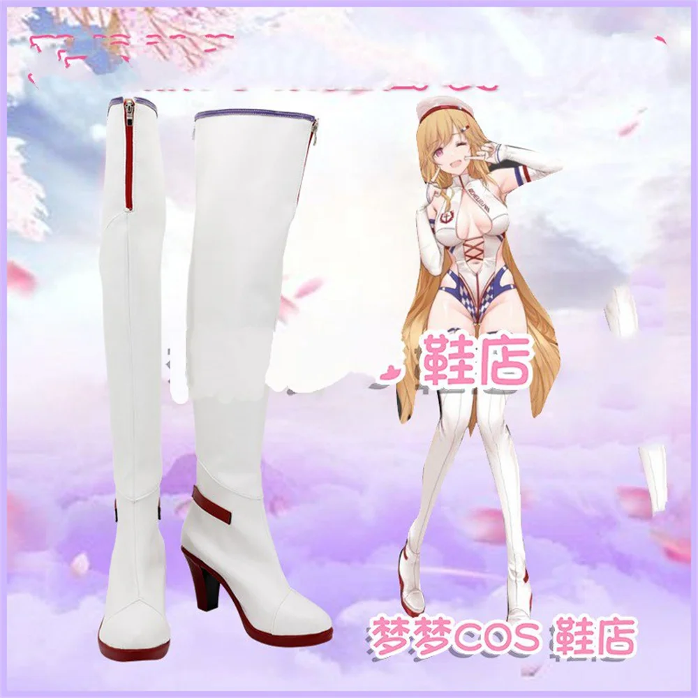 Azur lane mnf richelieu cosplay sapatos botas jogo anime festa de carnaval halloween chritmas w2076