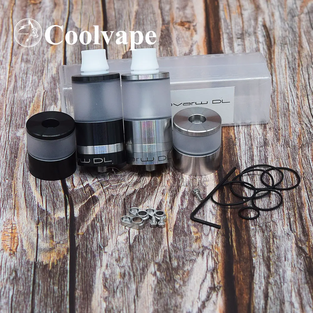 

coolvape Dvarw DL RTA e-cigarette Tank 5ml / 2ml capacity 24mm 316SS vaporizer vape fit 510 thread mod vs Taifun GT4 S rta