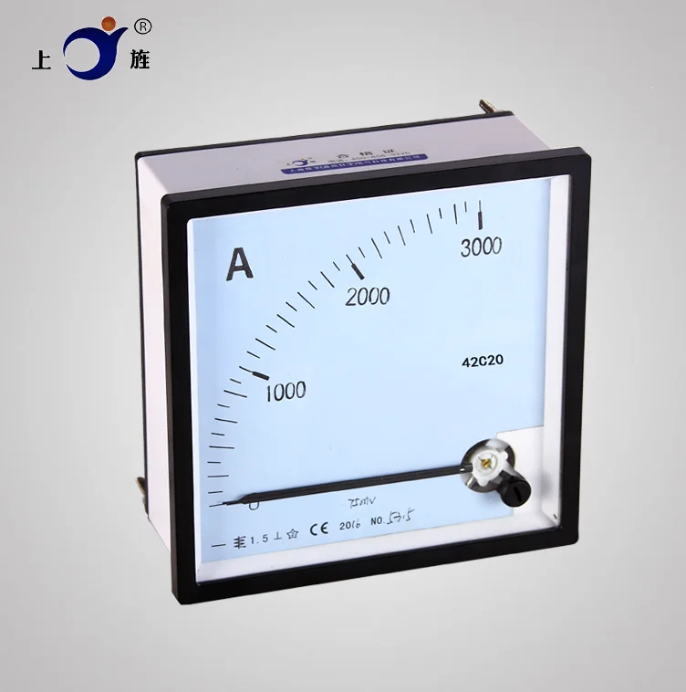 1Pcs Pointer Typ DC Amperemeter 42C20 3000A 75mV amperemeter
