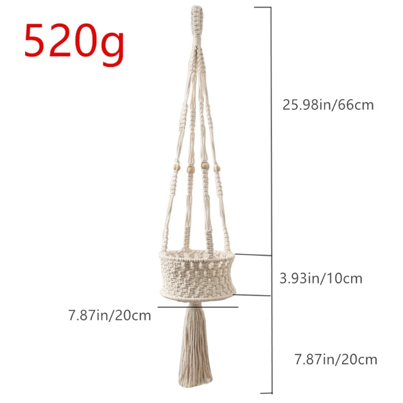 Macrame Plant Hanger, Flower Pot Holder Handmade Macrame Plant Hanger Macrame Wall Hanging Home Decoration