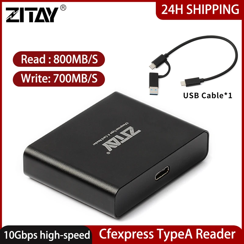 ZITAY CFexpress Type A card reader USB 3.1 Gen2 10Gbps memory card adapter for Sony fx6 fx3 A7S3 A1 R5 Z6 Z7 S1R 1DX3 camera