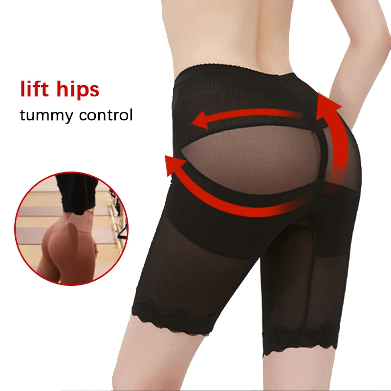 

Sexy Shapewear Women's Panties Low Waist Push Up Hips Butt Lifter Buttock Slimming Control Thigh Body Shaper Shorts Mesh Back