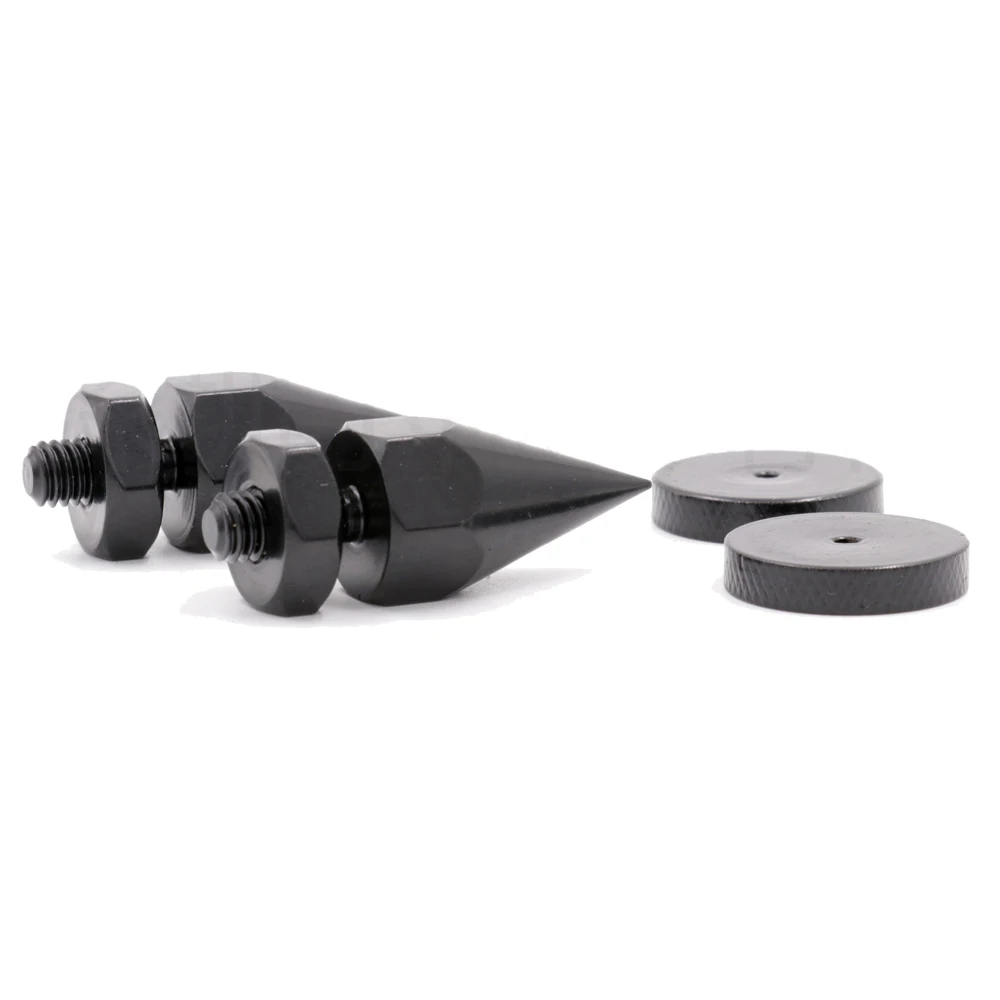 4PCS M8x40 M6x40 M10x40 Speaker Spike Amplifier Shockproof Isolation Stand Feet Cone Base Pads