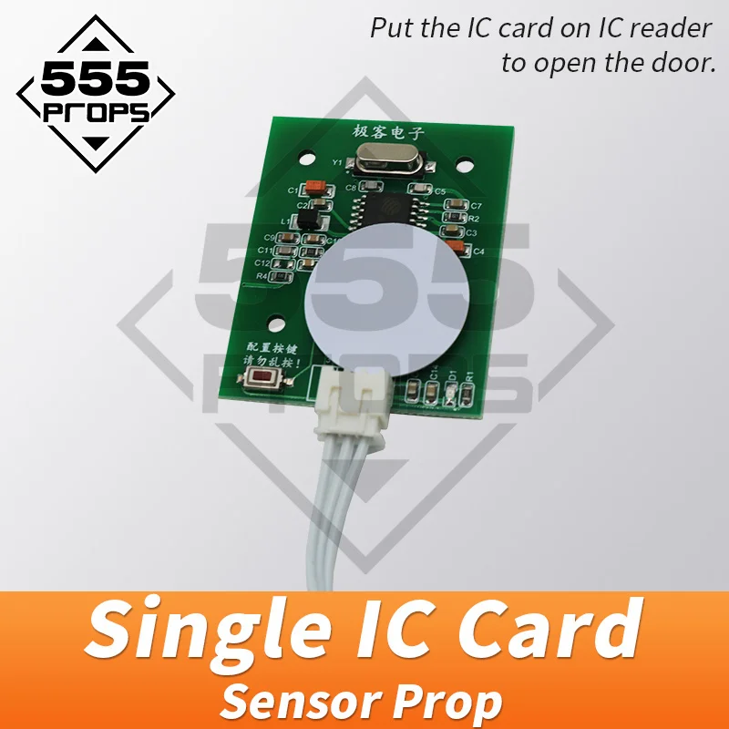 

555PROPS single rfid prop for escape room game put IC card in related IC reader to unlock riddle game props