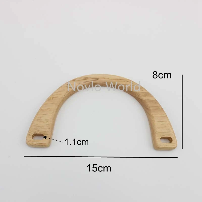 4-10 pieces 4 colors 15*8cm Arch Bridge Shaped Quilting Crafts Supply For Design Wood Backpack Bag Purse Small Handle Parts