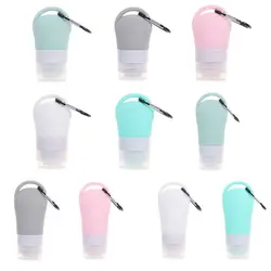 Shower Gel Shampoo Hand Washing Portable Hook Silicone  Bottle Empty Bottles Squeeze Container Sub-bottling Tube