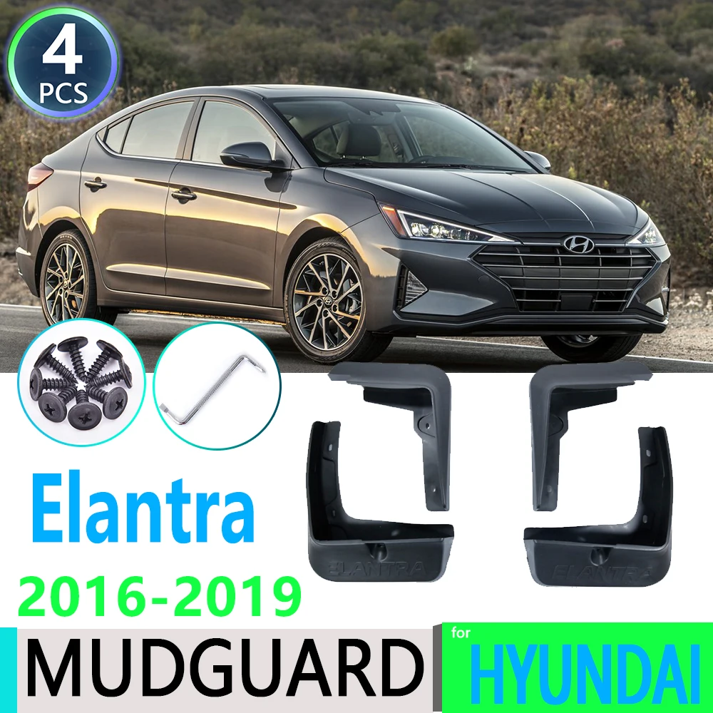 For Hyundai Elantra Avante AD 2016-2019 2017 2018  Car Fender Mudguard Mud Flaps Guard Splash Flap Car Accessories