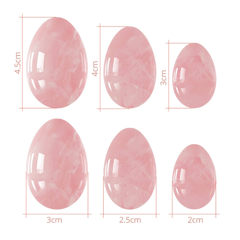 Oval Shape Drilled Postpartum Vaginal Tightening Yoni Egg Kegel Massage Stone Smooth Surface Yoni Egg sex toys for women