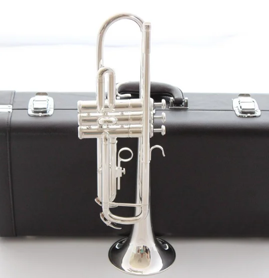 

Music Fancier Club Bb Trumpet 4435S Silver Plated Music Instruments Profesional Trumpets Student Included Case Mouthpiece