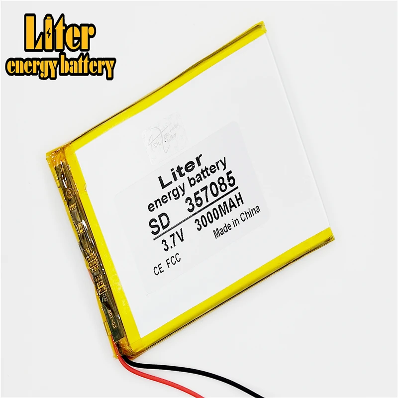 

3.7V 3000MAH 357085 Lithium Tablet polymer battery with Protection Board For Tablet PC U25GT