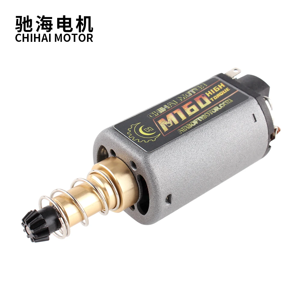 

chihai motor CHF-480WA-M160-22TPA N35 NdFeB 25000RPM High Torque AEG Motor Long Axis for Ver.2 Gearbox for Airsoft M4/MP5