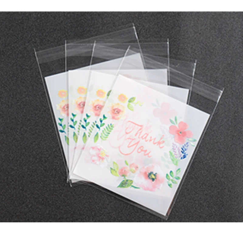 Plastic Bags Thank you Cookie&Candy Bag Self-Adhesive For Wedding Birthday Party Gift Bag Biscuit Baking Packaging Bag