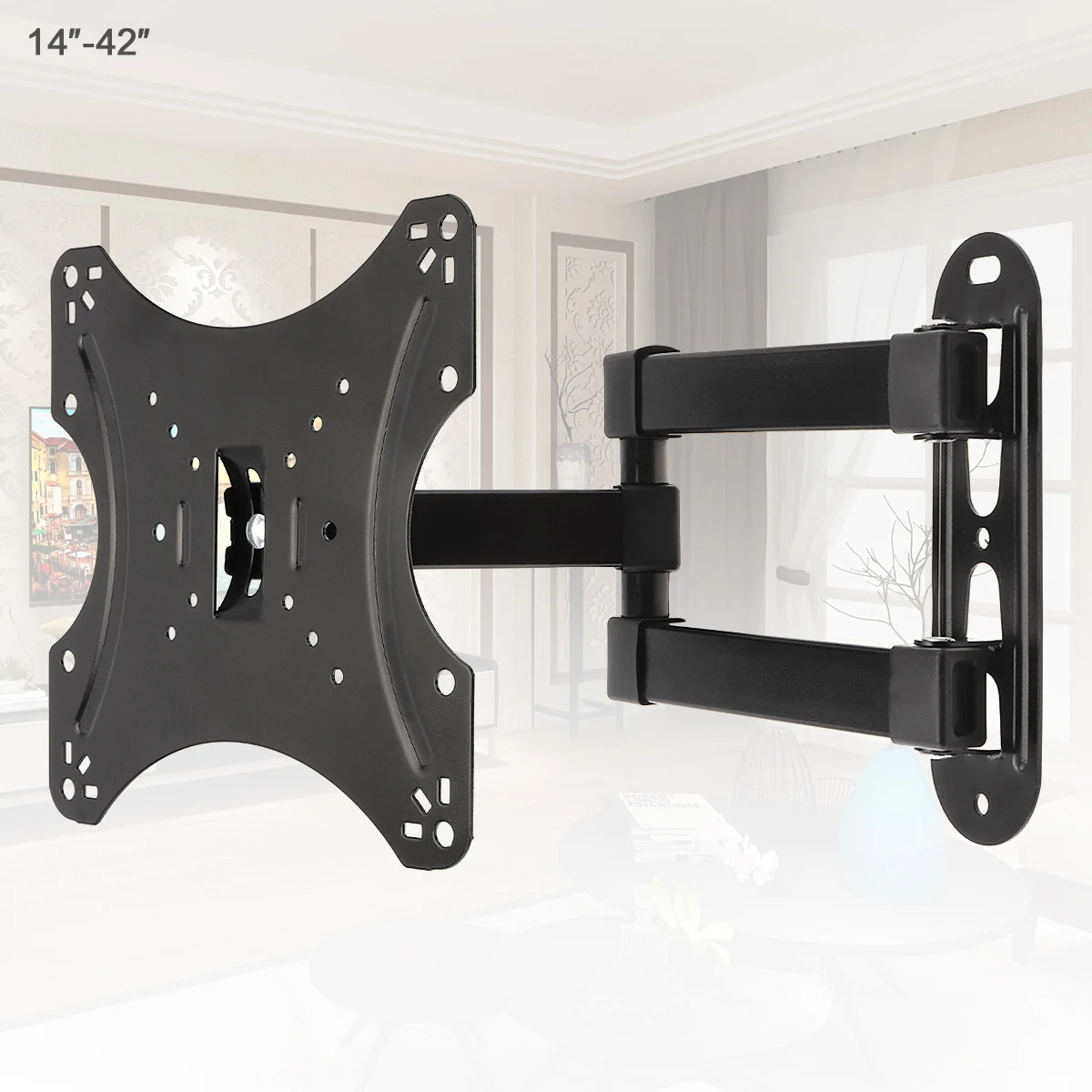 

Universal 18KG Adjustable TV Wall Mount Bracket Flat Panel TV Frame Support Tilt for 14 to 42 Inch LCD LED Monitor Flat Pan