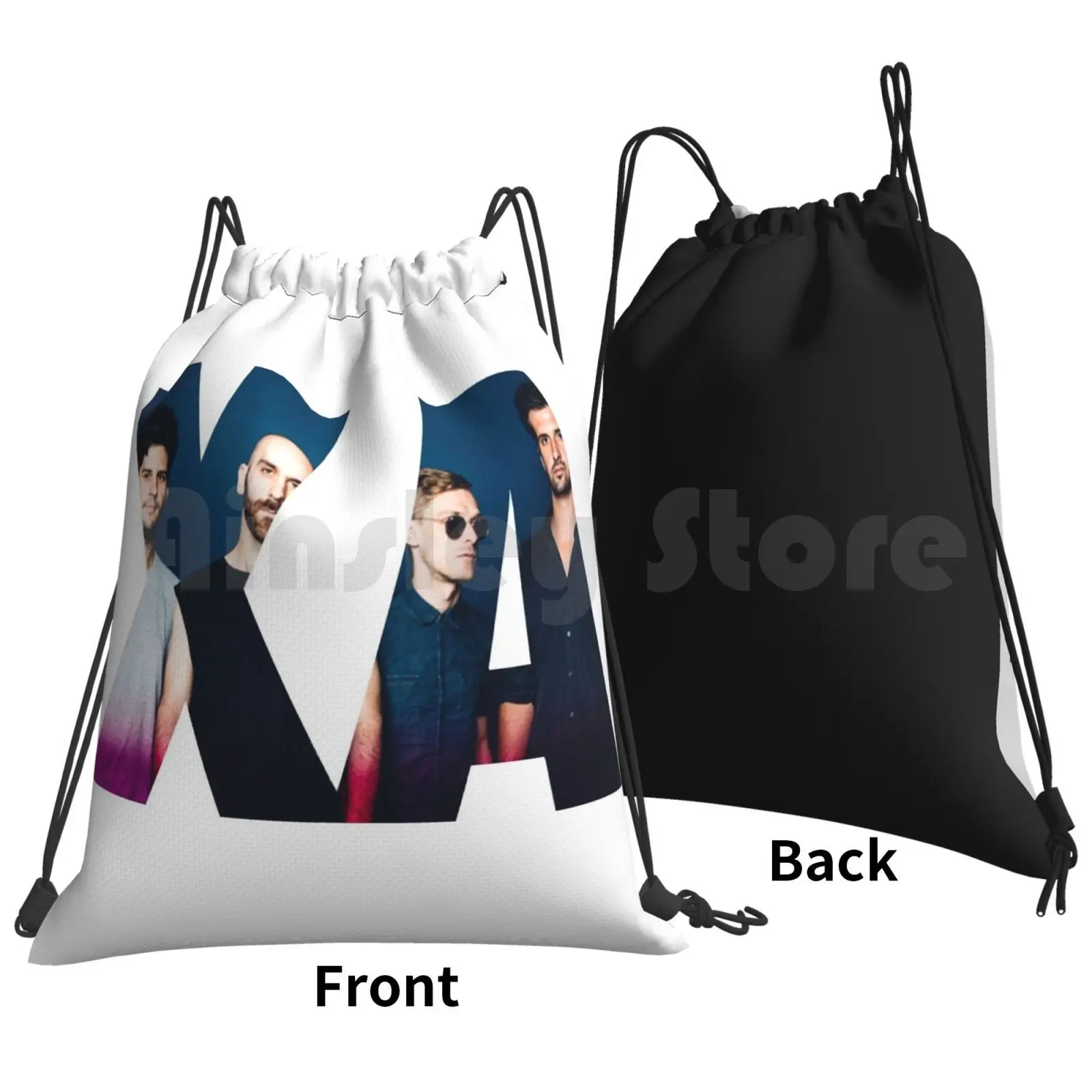 X Ambassadors Band Backpack Drawstring Bag Riding Climbing Gym Bag X Ambassadors Alternative Music Cute Girls Love Instgram