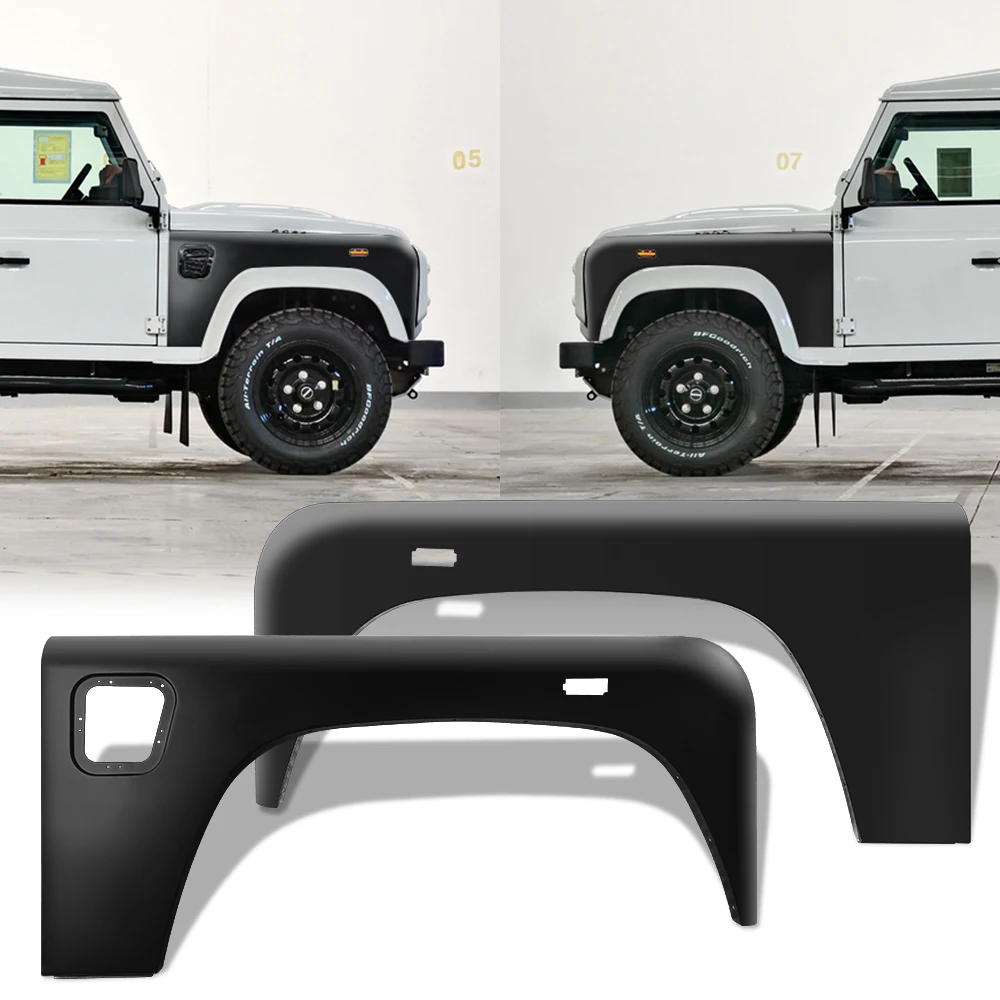 hot sale off road vehicle auto parts fit for Land Rover Defender Aluminum Alloy Front Fender Guard