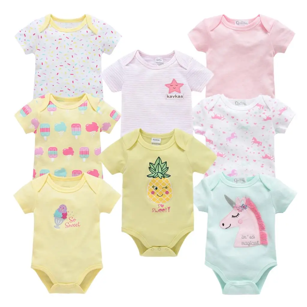 

Newborn Baby Girls Bodysuits Summer Infantial Boys Jumpsuit Cute Cartoon Clothes Girl Toddler Crawling Clothing Ropas Bebe