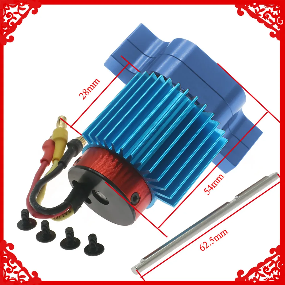 

380 brushless motor with alloy gearbox housing +steel gears for WPL Henglong B14 B16 B24 B36 Ural Q60 Q61 Q62 Q63 Q64 4x4 part