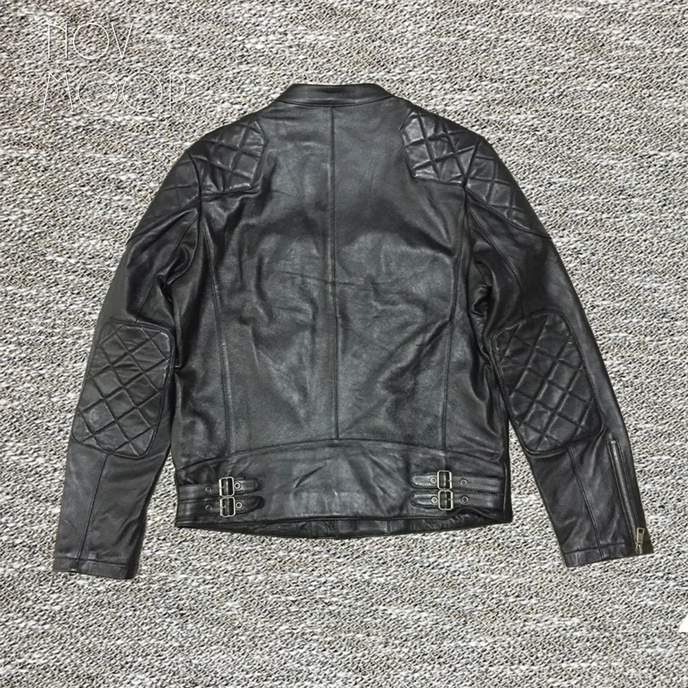 Genuine leather jacket men lambskin coats motorcycle jackets chaqueta moto hombre veste cuir homme cappotto free shipping LT108