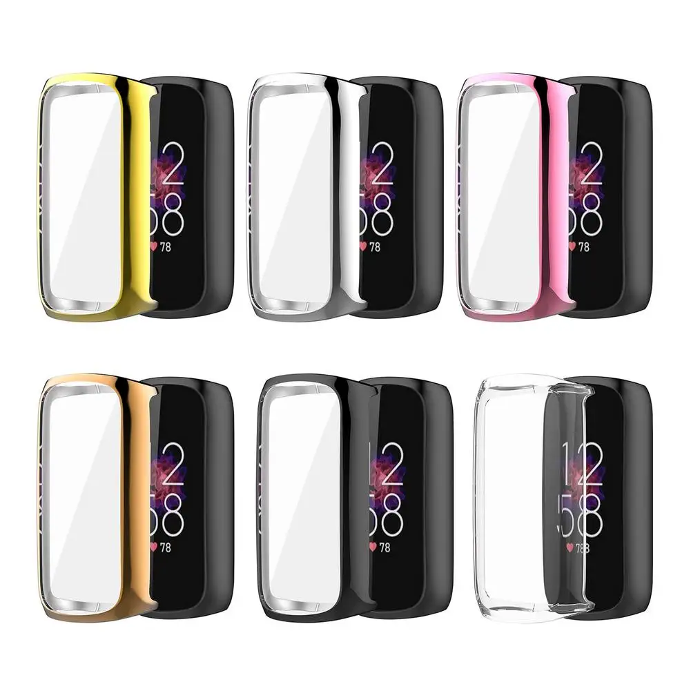 ТПУ полноэкранная защита, мягкий чехол для часов Fitbit Luxe, легкий бампер из ТПУ, устойчивый к царапинам Чехол, аксессуары