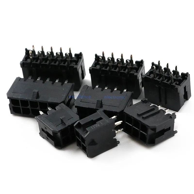 10PCS MX 3.0mm Pitch Straight Pin Holder 43025 Small 5557 Pin Socket 2P 4P 6P 8P 10P 12P 24P Connector