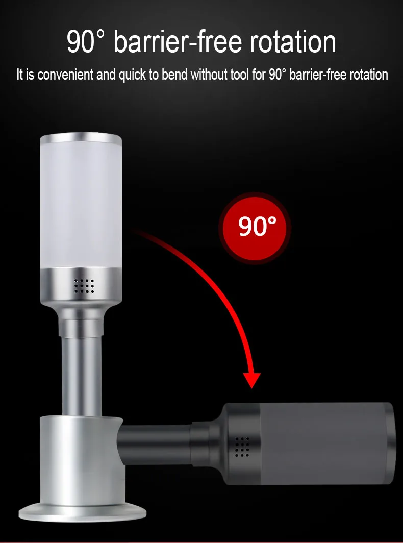 Alloy Sound And Light Integrated LED Tricolor Light In One Layer Red Orange Green Warning Light 3 Color Alarm Machine Tool Light