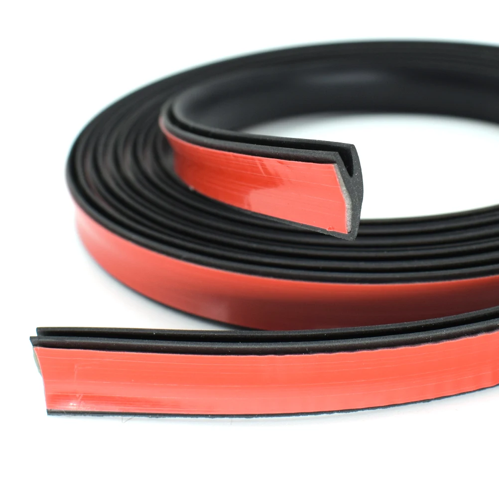 Universal Car V Shape Rubber Seal Weather Strip Windshield Hollow Glass Window Edge Moulding Trim Decorate Weatherstrip 2M/4M