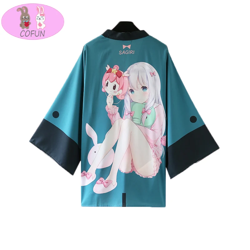 COFUN Anime Eromanga Sensei Cosplay Costumes Izumi Sagiri Cosplay Costume Daily Casual Cloak Halloween Party Women Costume