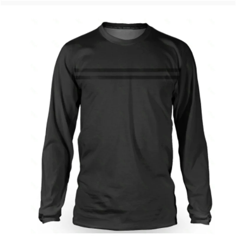 Camiseta de manga larga de carreras para hombre, ropa de ciclismo, camisetas de descenso, ropa de motocicleta y Motocross, camisa MTB, novedad