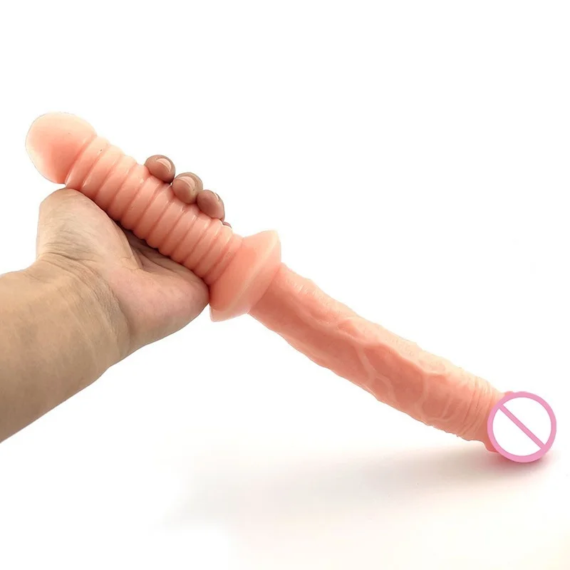 Soft Realistic Penis Butt Dildos Anal Sex Toys with Handle Butt Plug Anus Dilator Massage Stimulaiton Sex Products for Women