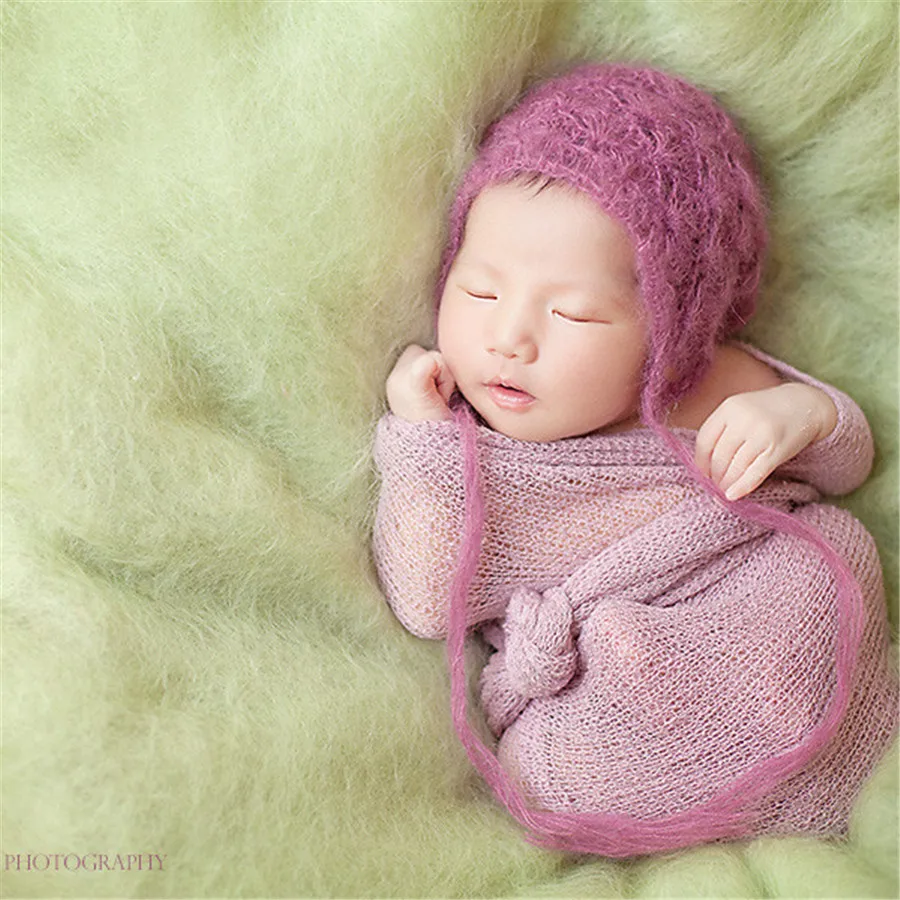 70x80cm Fluffy Wool Felt Merino Wool Blanket Basket Filler Newborn Photo Props
