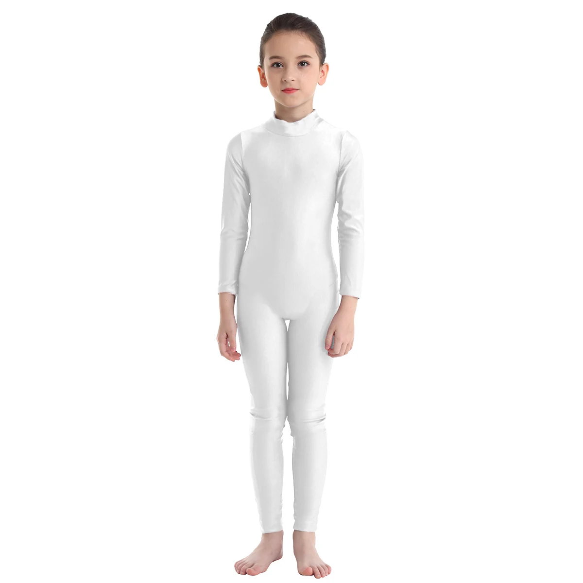 Teens Girls Ballet Dance Leotards Gymnastics Unitards Children Dancewear Kids Full Body Long Sleeve Jumpsuit Kid Show Stage Wear