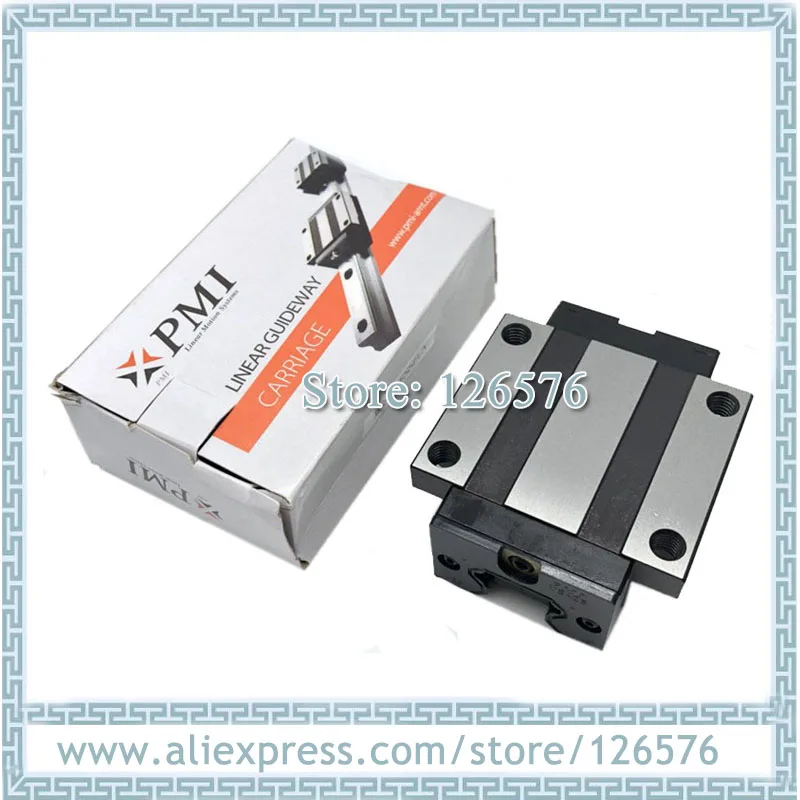 Original PMI Linear guide bearing MSA25E-N MSA25ESSFCN flange Slider block, Rail Carriage