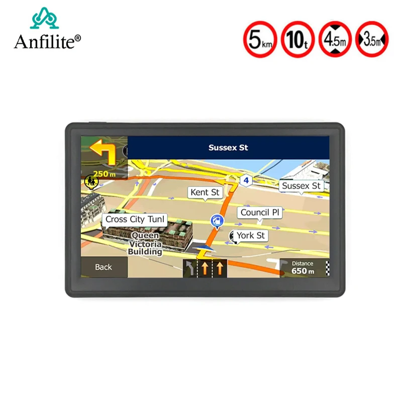 

7 inch truck car ram 256M 8GB Bluetooth gps navigator 800*480 winCE 6.0 vehicle GPS Navigation sunshade