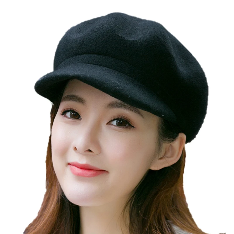 

Winter Autumn Woolen Women Men Ladies Fedoras beret Top Jazz Hat European American Round Caps Bowler Hats Feminino Gorra