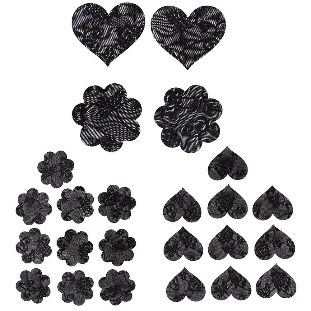 20Pcs Women Invisible Sexy Lace  Breast Lift Tape Overlays On Bra Nipple Stickers Chest Stickers Bra Nipple Covers Accessories