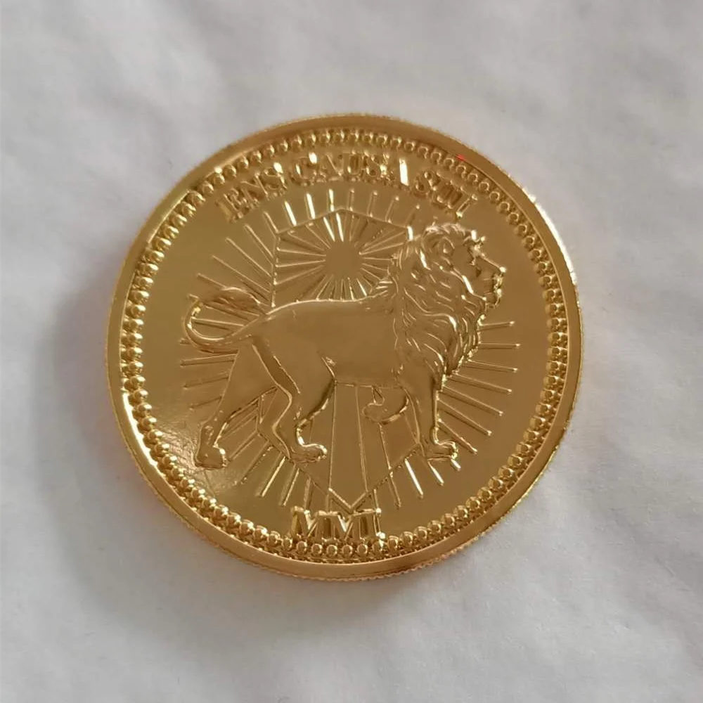 Movie John Wick Continental Hotel Gold Coin Replica Cosplay Props Accessories