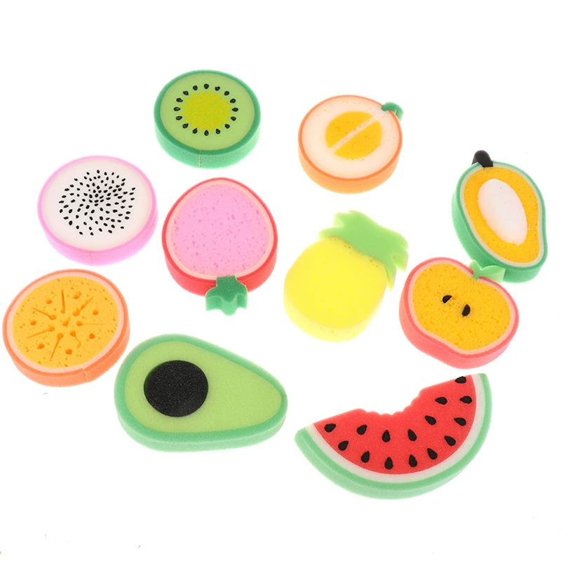 Bath Sponge Fruit Shaped Cute Body Cleaning Sponge Cartoon Bath Sponge Bath The Bathroom Supplies Fruit Shape Stock Sponge