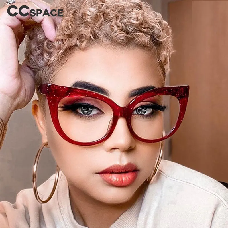 46631 Retro Big Frame Cat Eye Sunglasses Men Women Fashion Shades UV400 Vintage Glasses