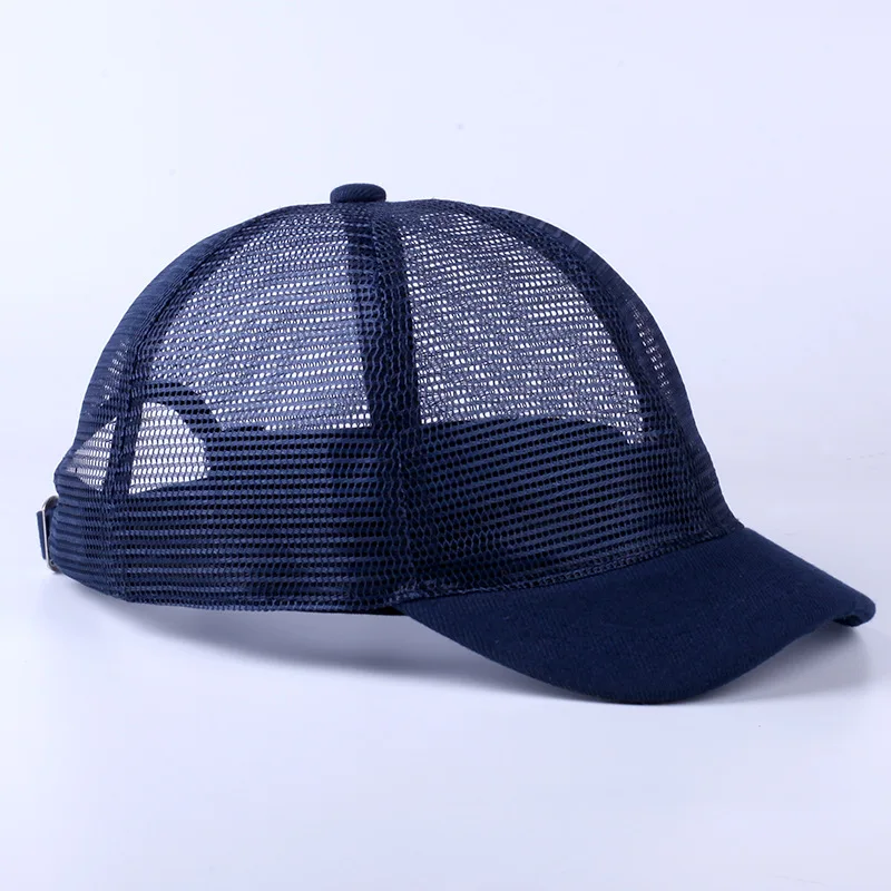 Mesh Short Brim Baseball Cap Snapback Fashion Sports Hats for Men  Women High Quality Unisex