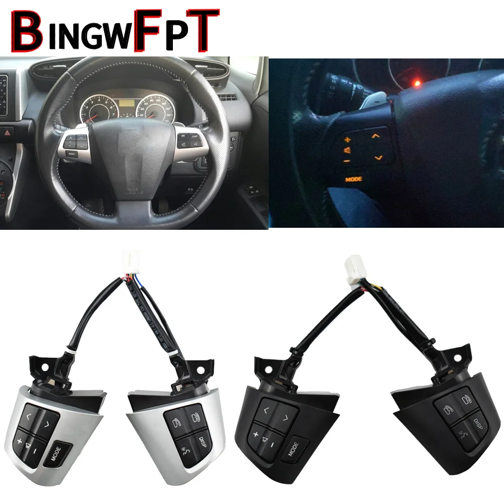 NEW High quality For TOYOTA COROLLA 84250-02230 8425002230 Steering Wheel Audio Control Button Silver & Black Colour2010-2013
