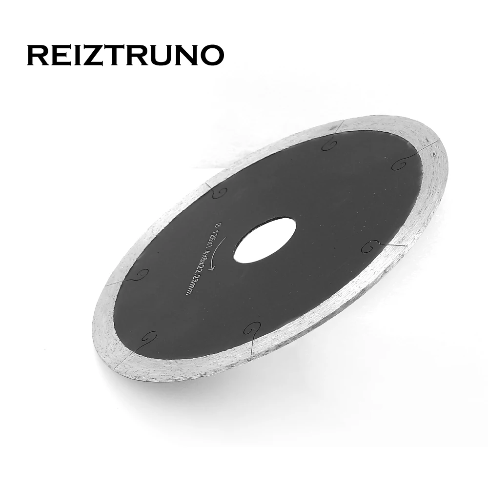REIZTRUNO 5 pollici J-Slot Continuo Diamante Lame, bagnato Piastrelle Seghe Lame Per Grinder-Circolare Seghe Tagli Porcellana Piastrelle di Ceramica
