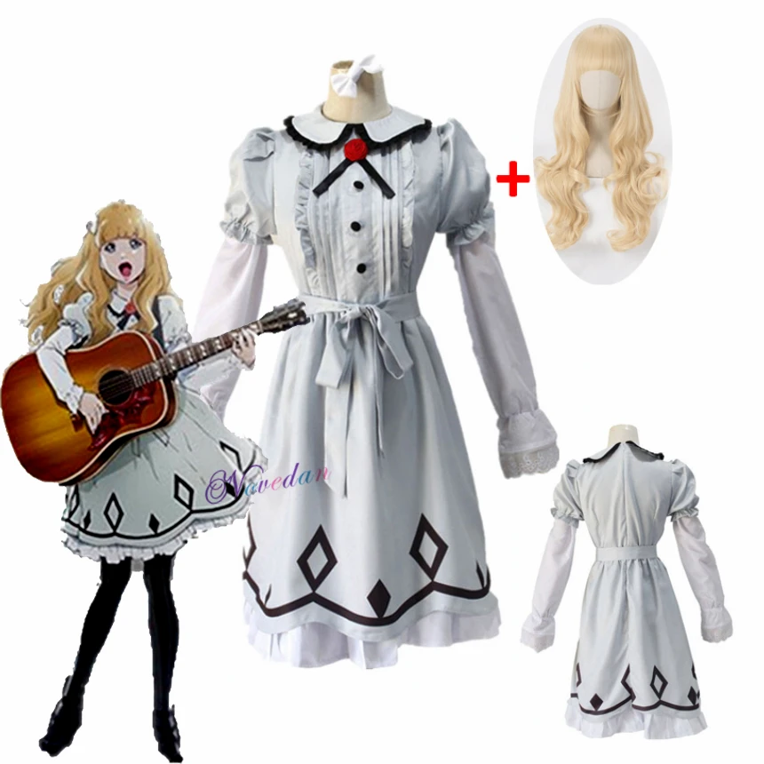 

New Anime CAROL And Tuesday Cosplay Costume Tuesday Lolita Dress For Women Girl Halloween Carnival Party Dress And Wig