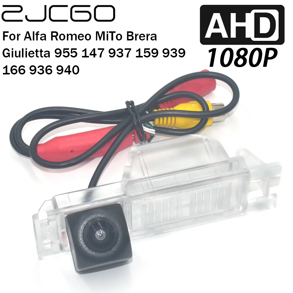 

ZJCGO Car Rear View Reverse Backup Parking AHD 1080P Camera for Alfa Romeo MiTo Brera Giulietta 955 147 937 159 939 166 936 940