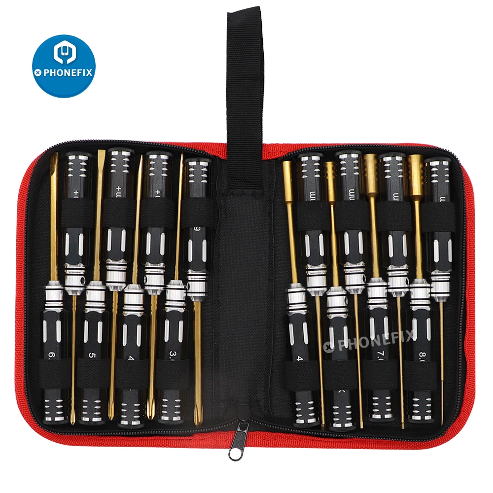Kit de ferramentas para helicóptero, 16 peças, conjunto de chaves de fenda hexagonal 4.0 5.0 6.0 5.5 7.0mm 8.0mm rc, bancada, engenharia de precisão,