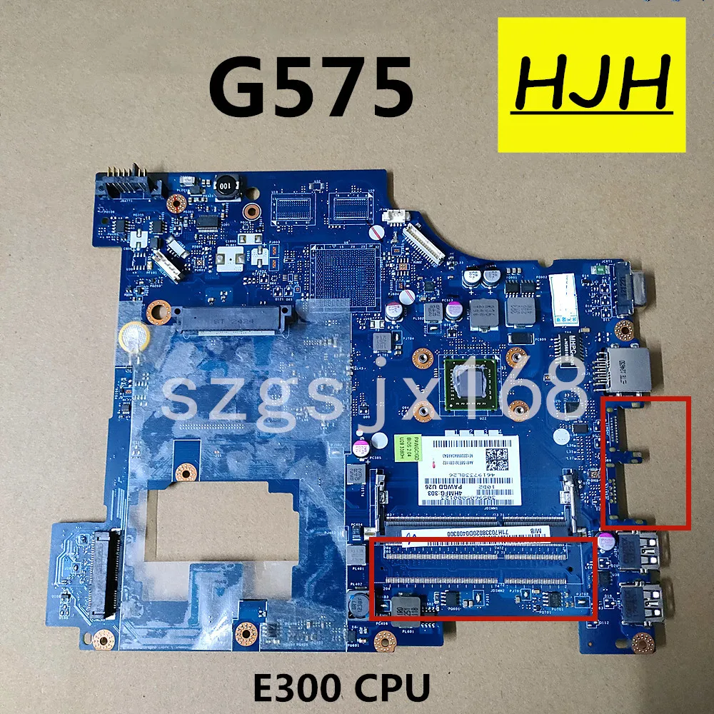 Placa-mãe do portátil para Lenovo G575, PAWGD LA-6757P, Rev: 1 CPU, E300 Teste